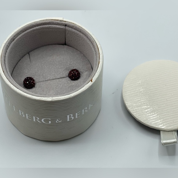Hillberg & Berk Pink Stud Earrings - Picture 1 of 5